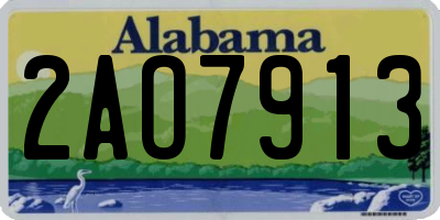 AL license plate 2AO7913