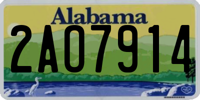 AL license plate 2AO7914