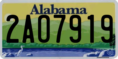 AL license plate 2AO7919
