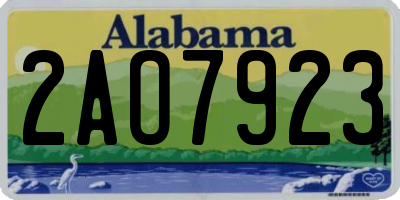 AL license plate 2AO7923