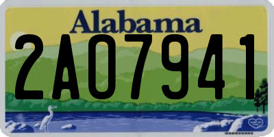 AL license plate 2AO7941