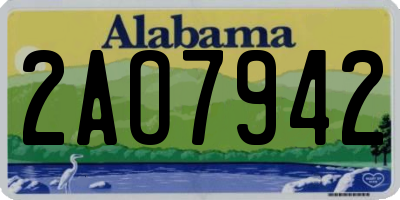 AL license plate 2AO7942