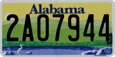 AL license plate 2AO7944