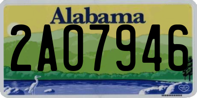 AL license plate 2AO7946
