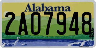 AL license plate 2AO7948