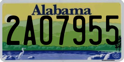 AL license plate 2AO7955