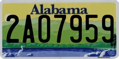 AL license plate 2AO7959