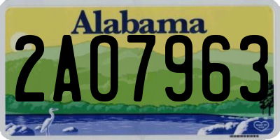 AL license plate 2AO7963