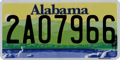 AL license plate 2AO7966
