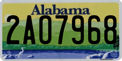 AL license plate 2AO7968