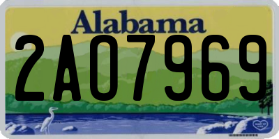 AL license plate 2AO7969