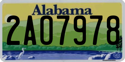 AL license plate 2AO7978