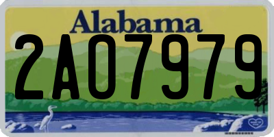 AL license plate 2AO7979