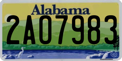 AL license plate 2AO7983
