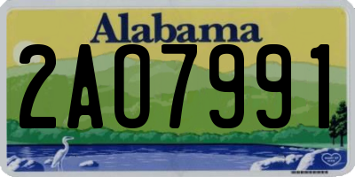 AL license plate 2AO7991