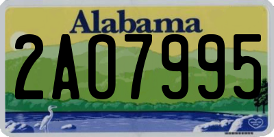 AL license plate 2AO7995