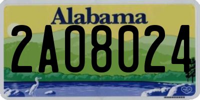 AL license plate 2AO8024