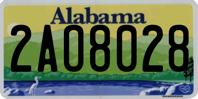 AL license plate 2AO8028