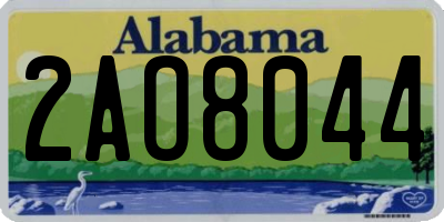 AL license plate 2AO8044