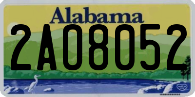 AL license plate 2AO8052