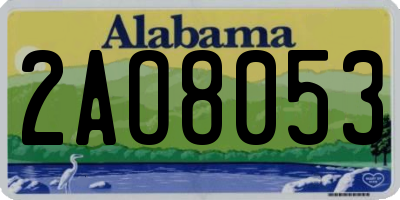AL license plate 2AO8053