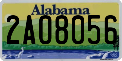 AL license plate 2AO8056