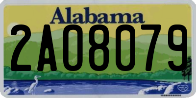 AL license plate 2AO8079