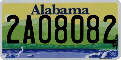 AL license plate 2AO8082