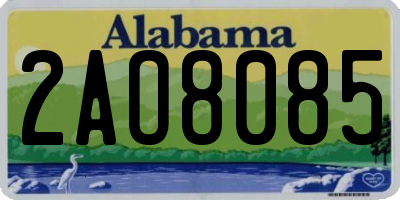 AL license plate 2AO8085