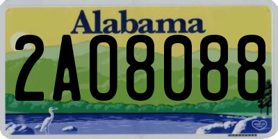 AL license plate 2AO8088