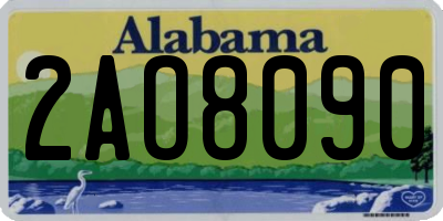 AL license plate 2AO8090