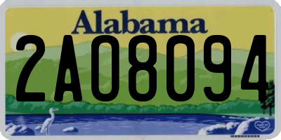 AL license plate 2AO8094