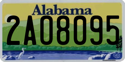 AL license plate 2AO8095