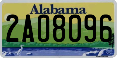 AL license plate 2AO8096