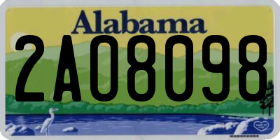 AL license plate 2AO8098