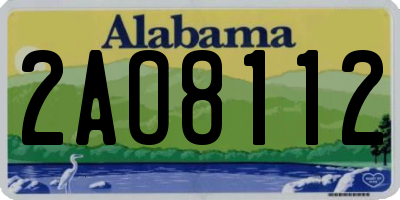 AL license plate 2AO8112