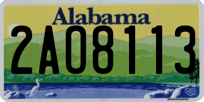 AL license plate 2AO8113