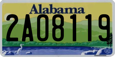AL license plate 2AO8119