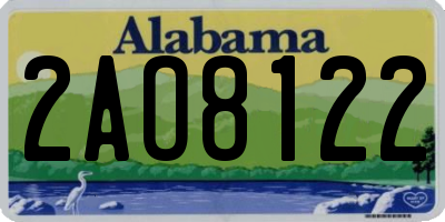 AL license plate 2AO8122