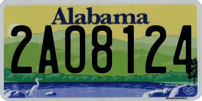 AL license plate 2AO8124
