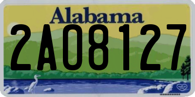 AL license plate 2AO8127