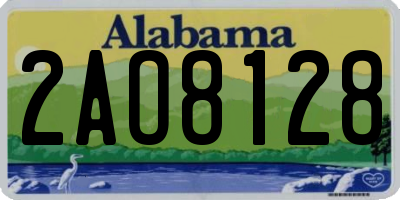AL license plate 2AO8128