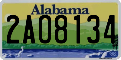AL license plate 2AO8134