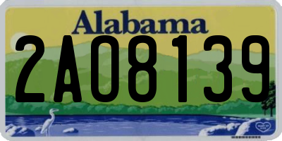 AL license plate 2AO8139