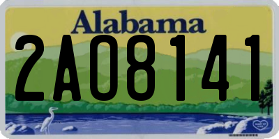 AL license plate 2AO8141