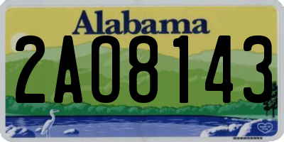 AL license plate 2AO8143