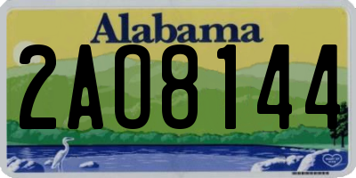 AL license plate 2AO8144