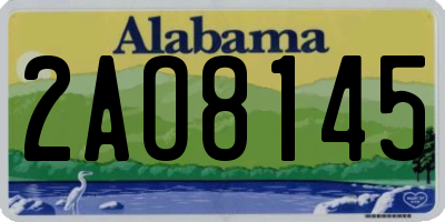 AL license plate 2AO8145