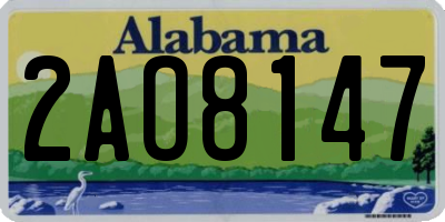 AL license plate 2AO8147