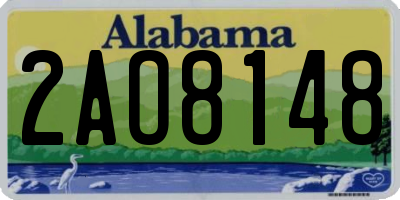 AL license plate 2AO8148
